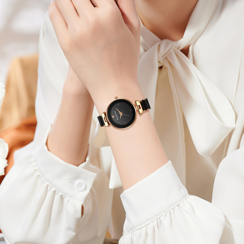 Giordano Designer Analog Watch for Women – Glossy Round Dial & Bracelet Style Stainless Steel Strap | GZ-60099-11