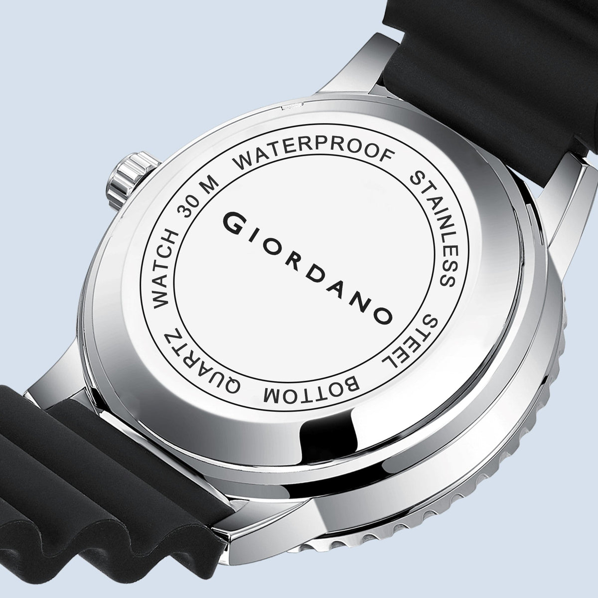 Giordano Analog Wrist Watch for Men Stylish Silicon Strap with Water Resistant 3 Hand Mechanism for Men and Boys to Compliment Your Look/Ideal Gift for Male | GZ-50103-02