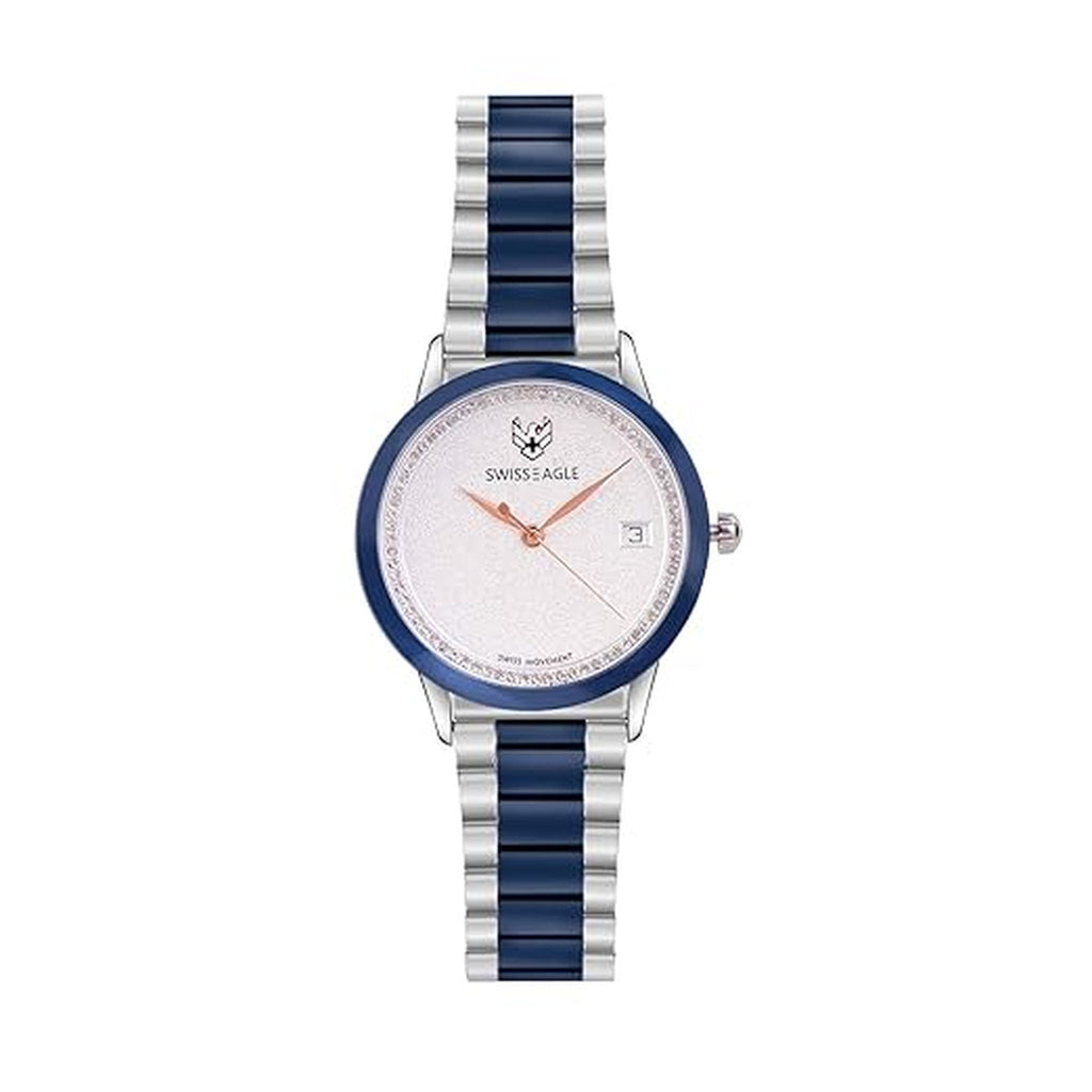 Swiss Eagle Women's Analog Stainless Steel Watch SE-9166-11 - front view