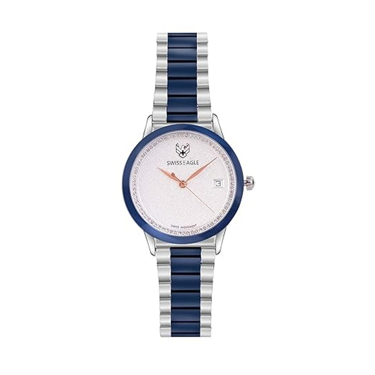Swiss Eagle Women's Analog Stainless Steel Watch SE-9166-11 - front view