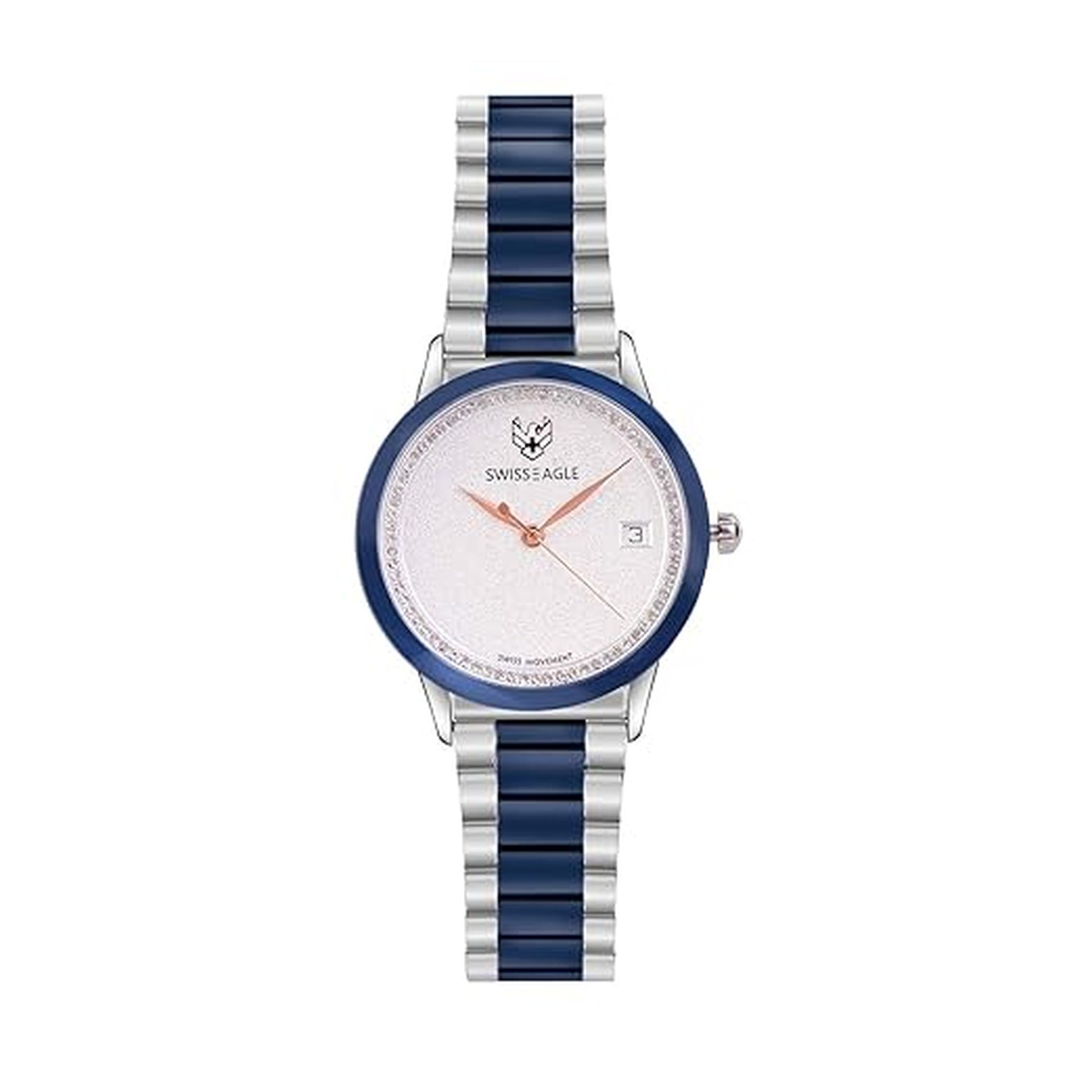 Swiss Eagle Women's Analog Stainless Steel Watch SE-9166-11 - front view
