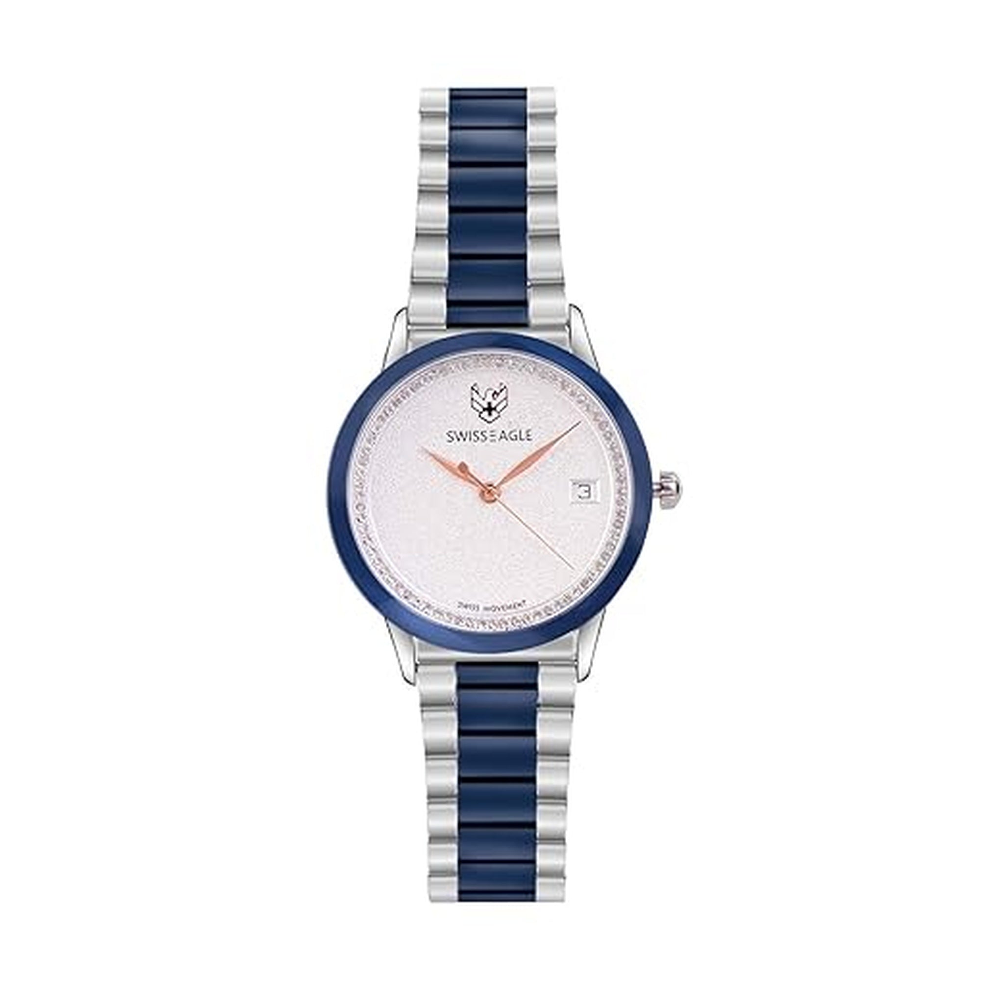 Swiss Eagle Women's Analog Stainless Steel Watch SE-9166-11 - front view