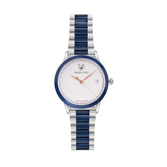 Swiss Eagle Women's Analog Stainless Steel Watch SE-9166-11 - front view