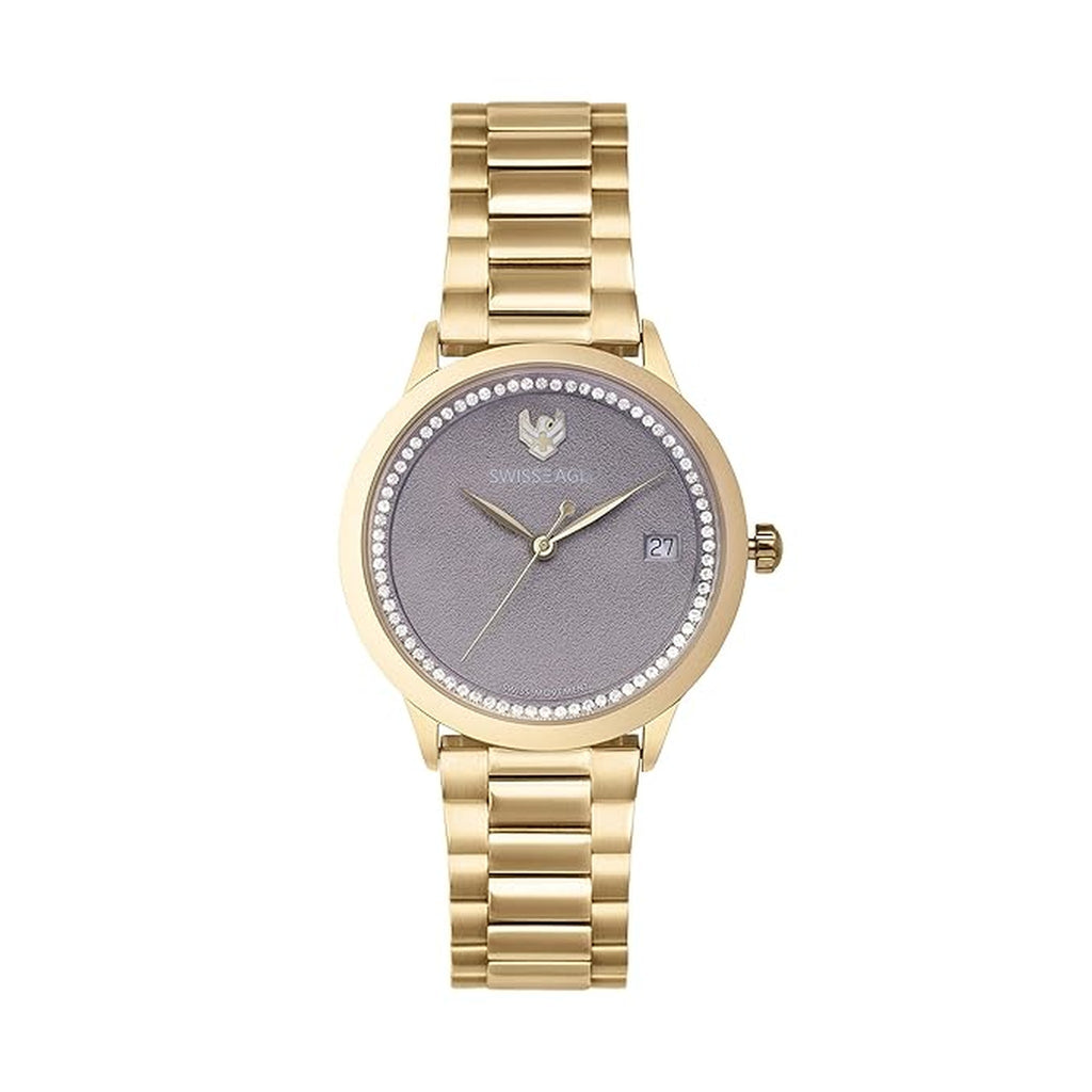 Swiss Eagle Women's Analog Stainless Steel Watch SE-9166-33 - front view
