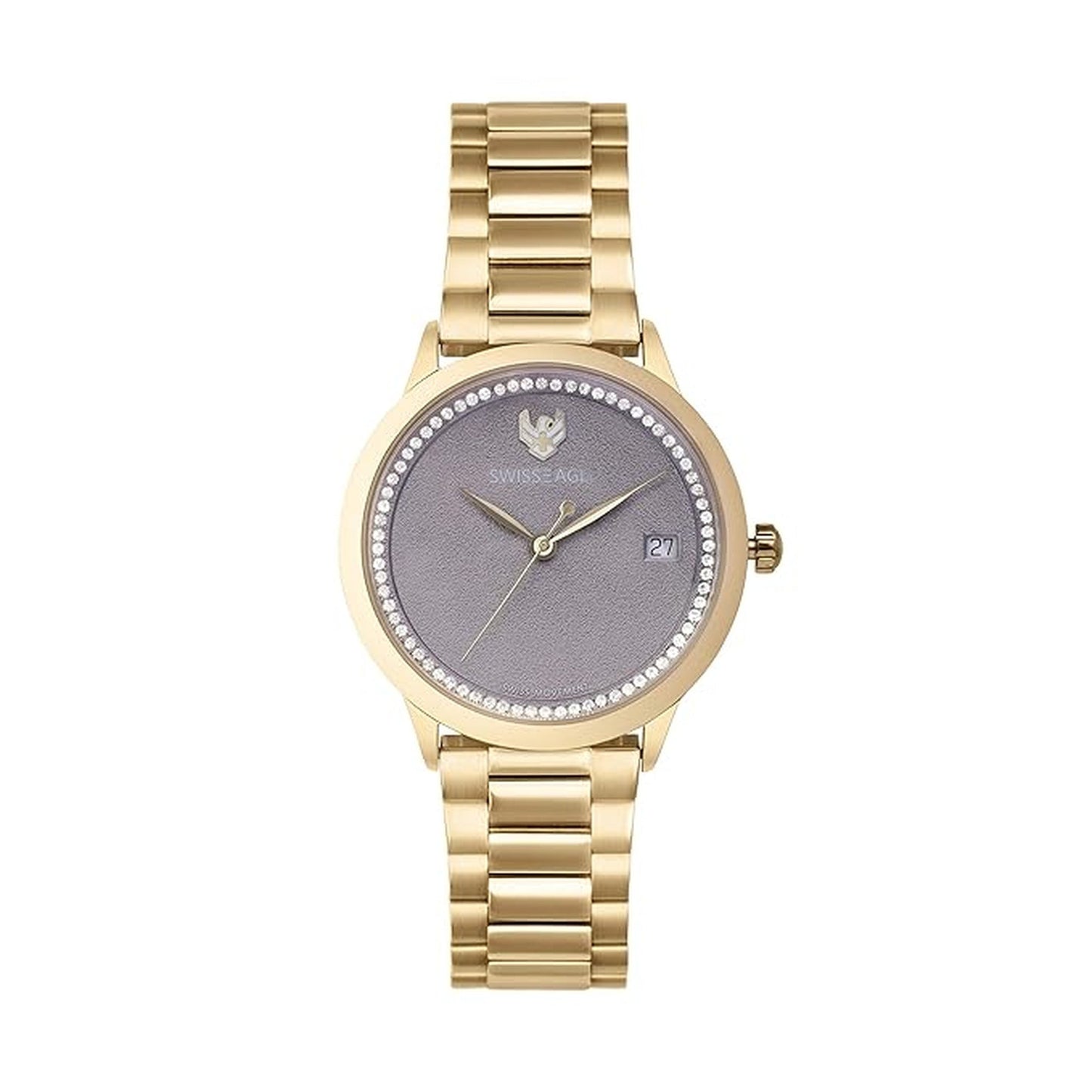 Swiss Eagle Women's Analog Stainless Steel Watch SE-9166-33 - front view