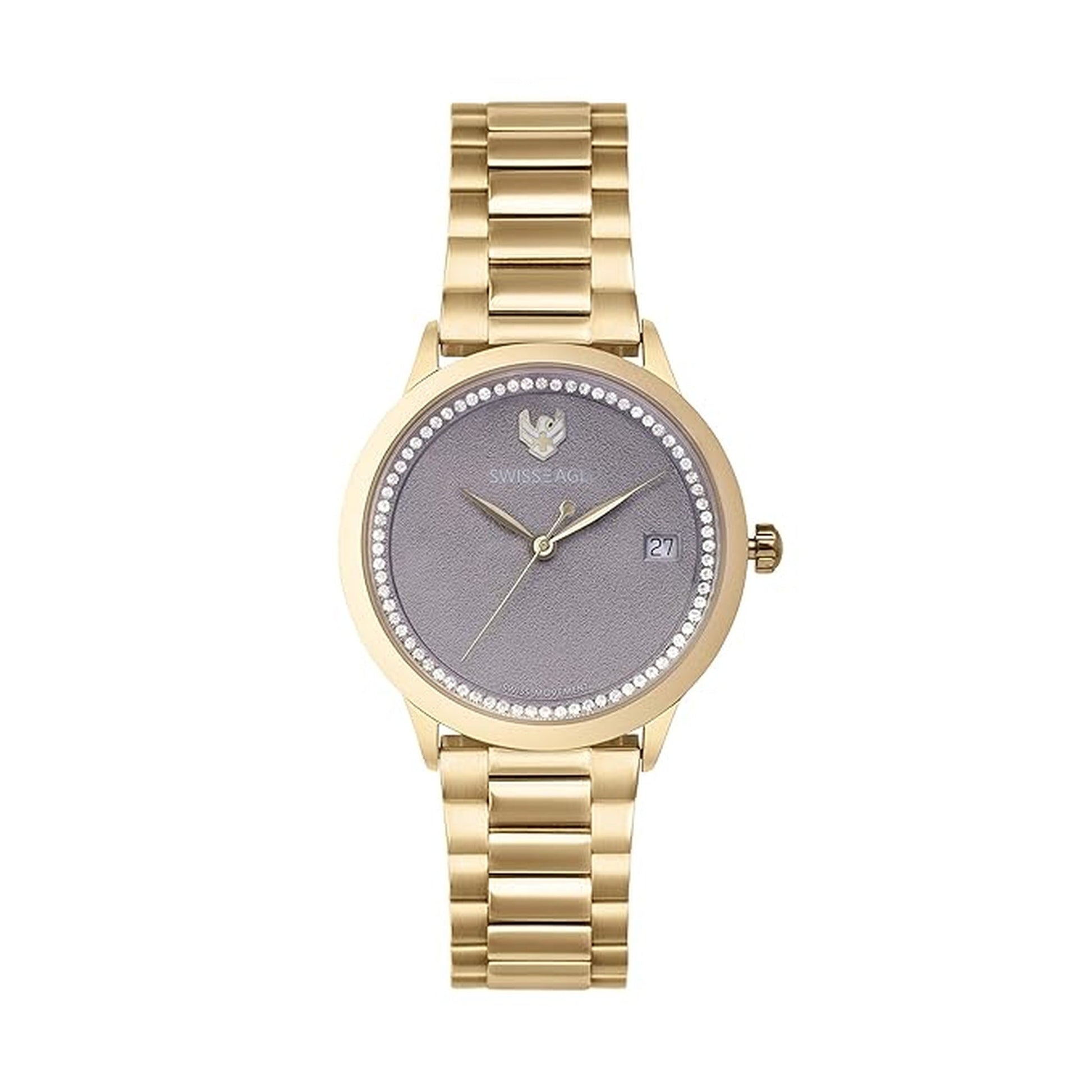 Swiss Eagle Women's Analog Stainless Steel Watch SE-9166-33 - front view