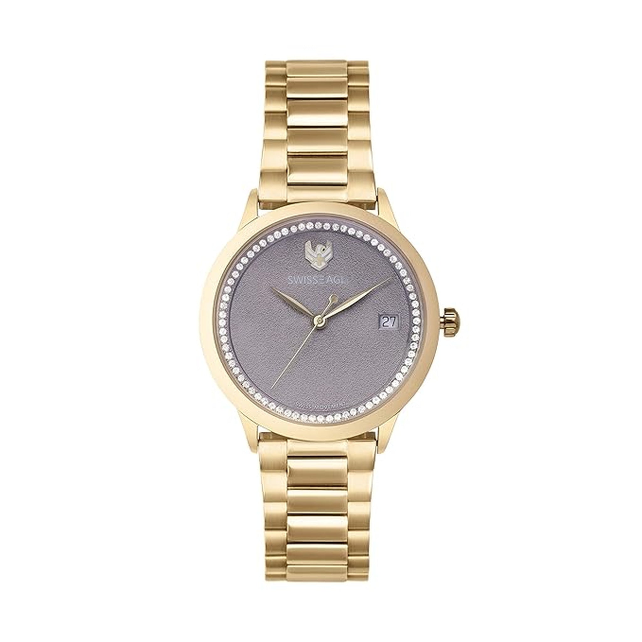 Swiss Eagle Women's Analog Stainless Steel Watch SE-9166-33 - front view