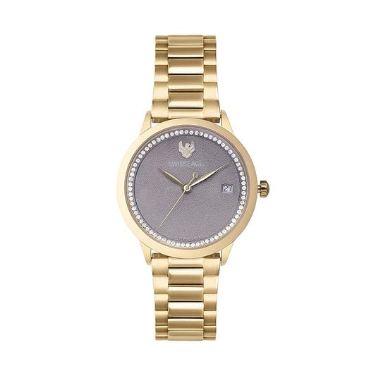Swiss Eagle Women's Analog Stainless Steel Watch SE-9166-33 - front view