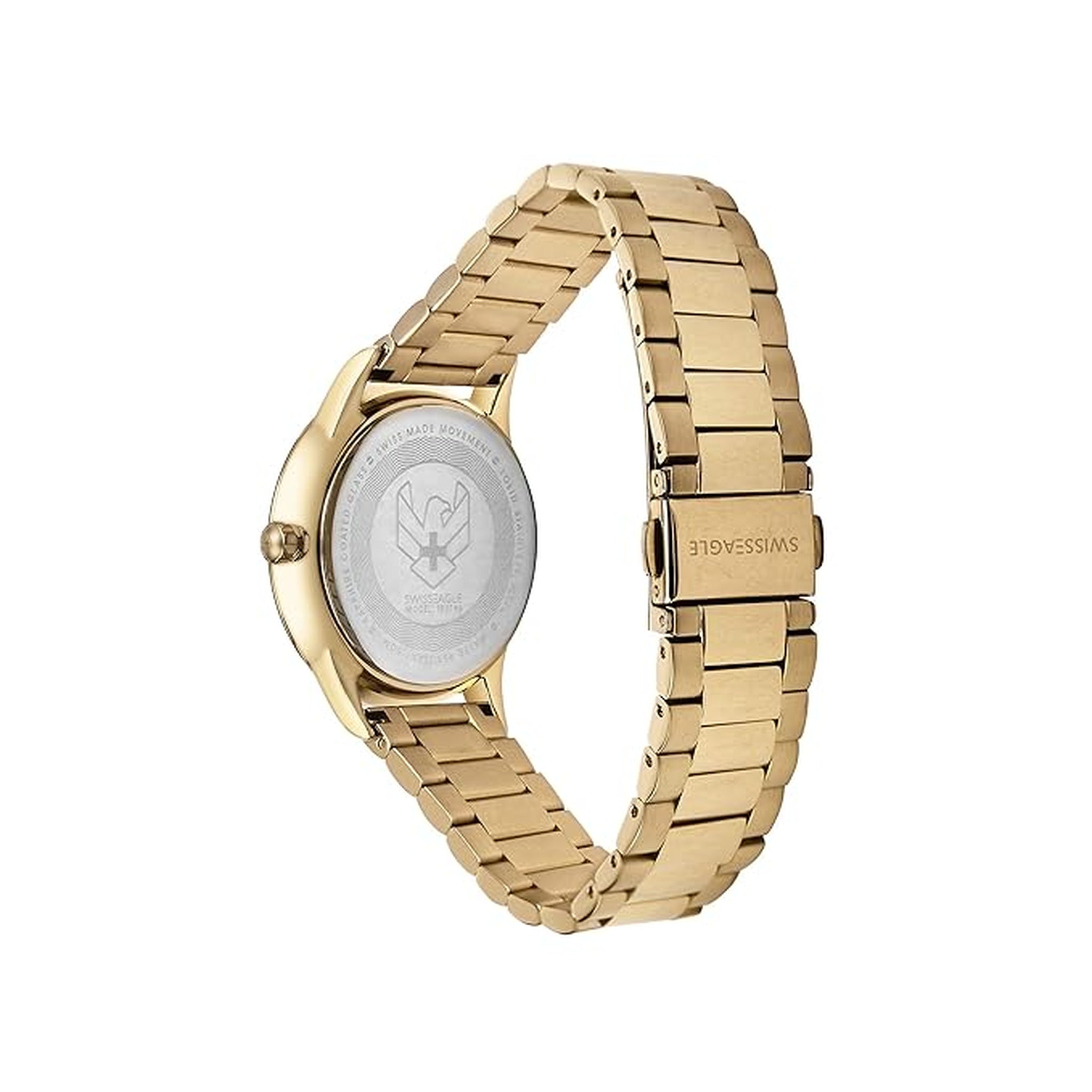 Swiss Eagle Women's Analog Stainless Steel Watch SE-9166-33 - back view