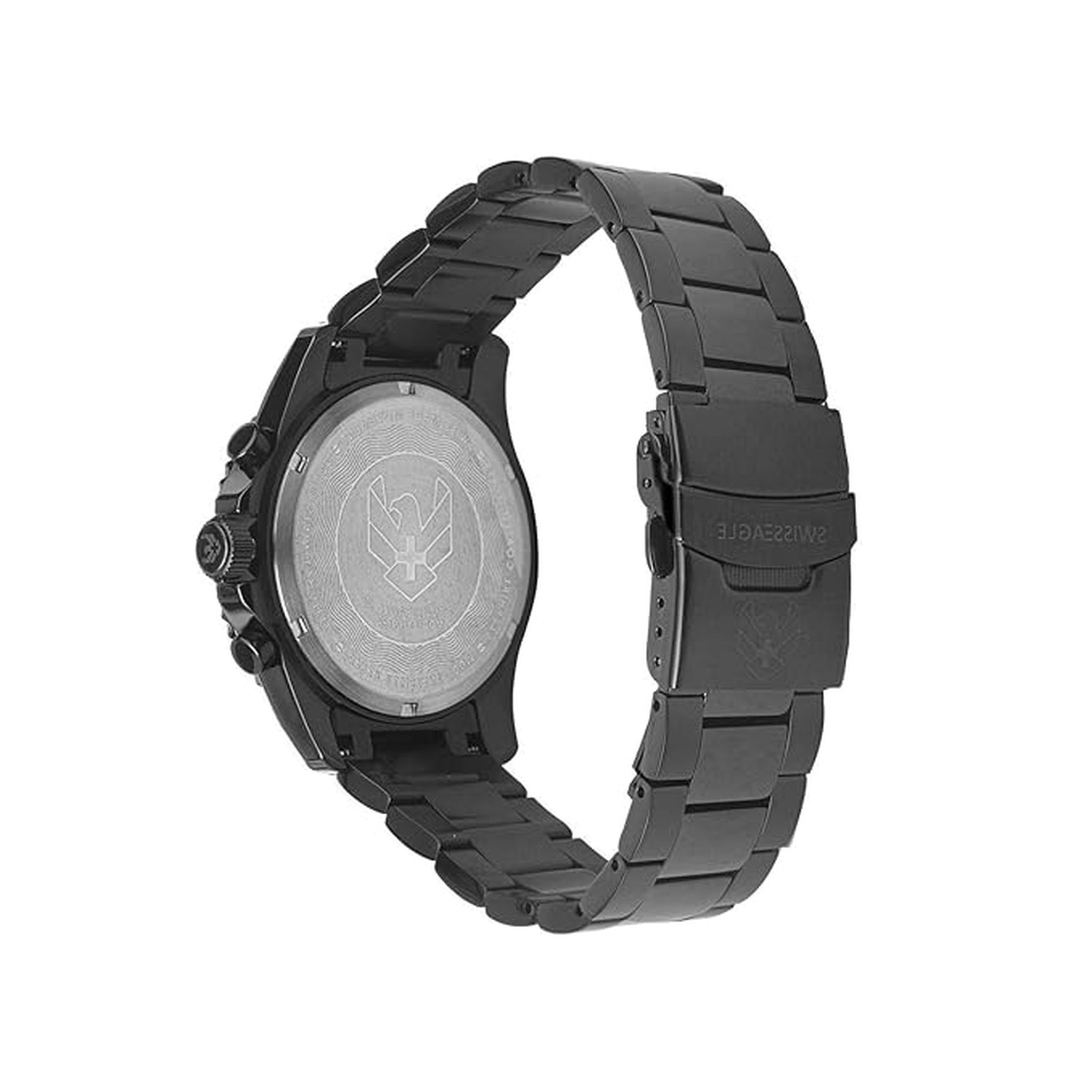 Swiss Eagle Men's Chronograph Stainless Steel Watch SE-9168-44 - back view