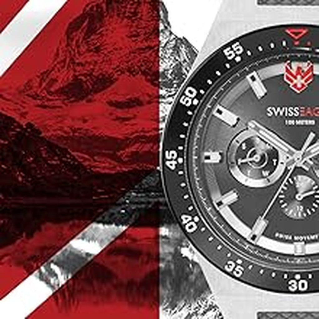 Swiss Eagle Men's Multifunction Silicon Belt Watch SE-9174-03A - style shot