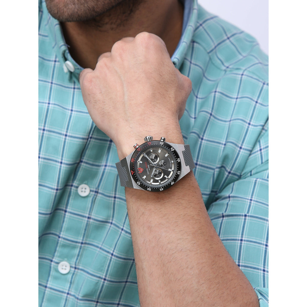 Swiss Eagle Men's Multifunction Silicon Belt Watch SE-9174-03A - lifestyle shot