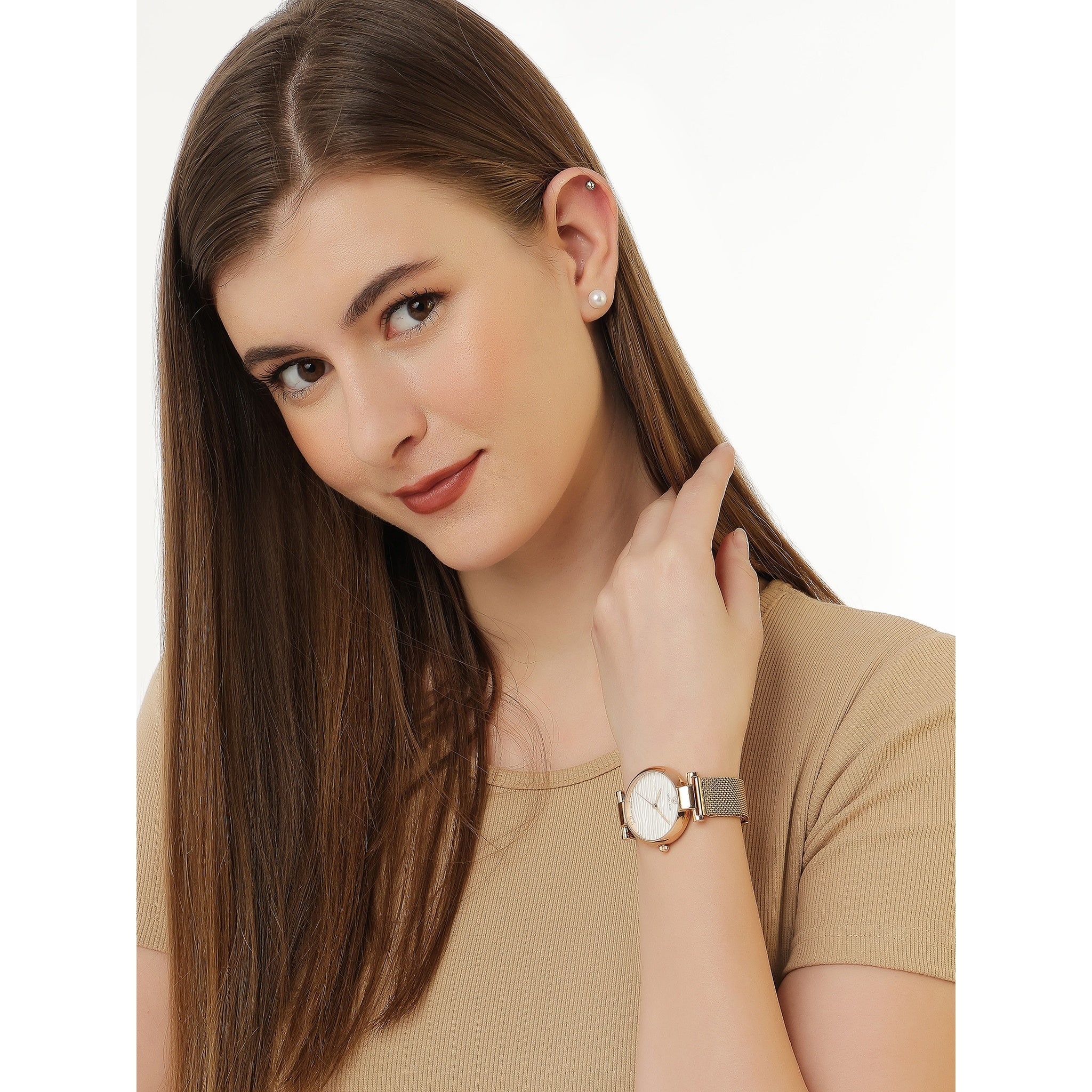 Swiss Eagle Women's 3-Hand Metal Watch SE-9176-11A - lifestyle shot