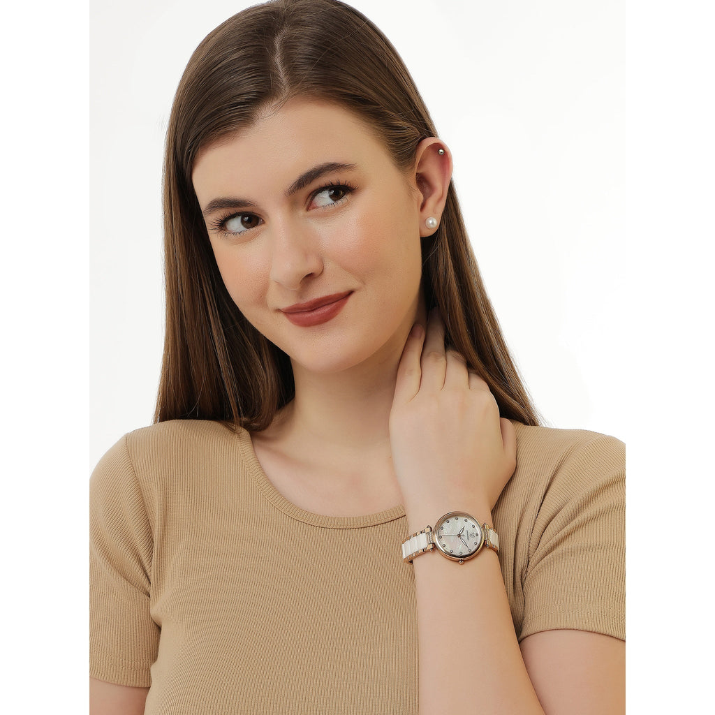 Swiss Eagle Women's Premium 3-Hand Stainless Steel Watch SE-9177-22A - lifestyle shot
