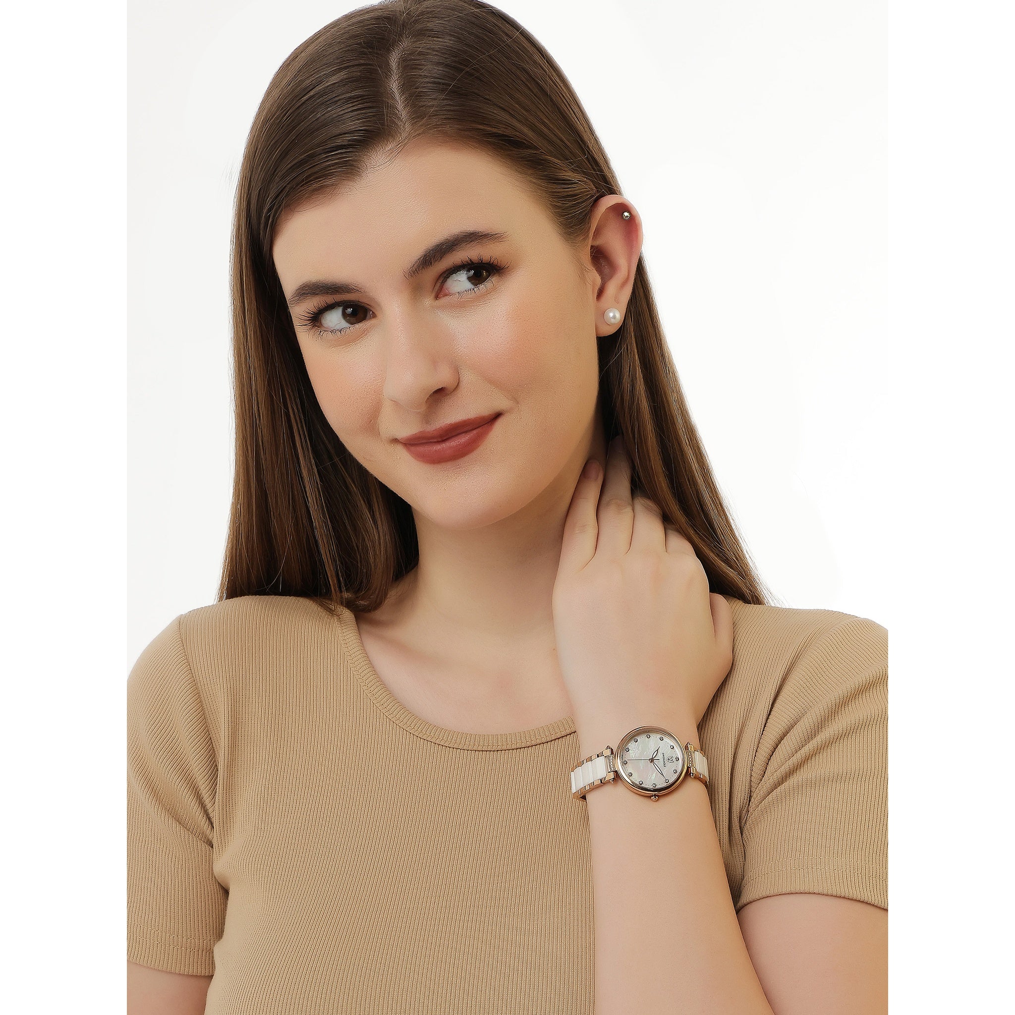 Swiss Eagle Women's Premium 3-Hand Stainless Steel Watch SE-9177-22A - lifestyle shot
