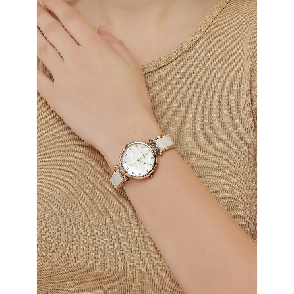 Swiss Eagle Women's Premium 3-Hand Stainless Steel Watch SE-9177-22A - lifestyle shot