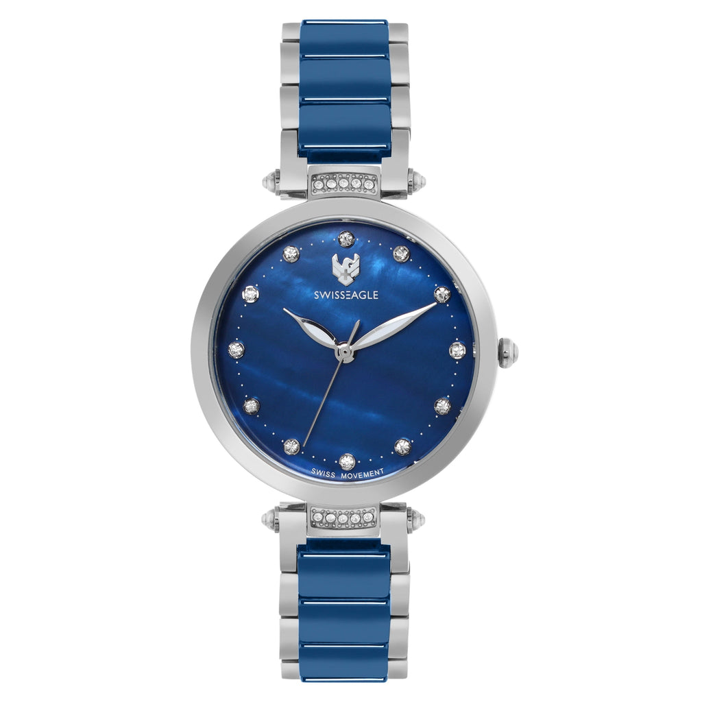 Swiss Eagle Women's Premium 3-Hand Stainless Steel Watch SE-9177-33A - front view